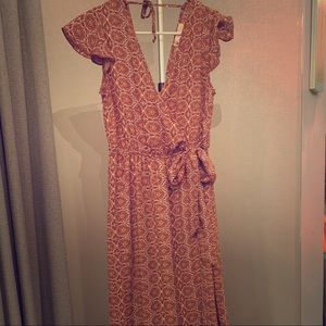 Band of Gypsies Faux Wrap Maxi Dress